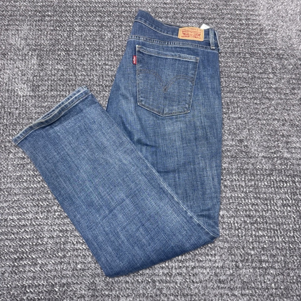 Levi's Jeans 505 Straight‎ Leg 32 (32 X 30) Women's Denim Jeans Medium Wash